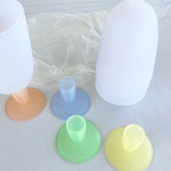 Tupperware Impressions Beverage Goblets Stemmed Cups Set of 4 (parfait cups) - Picture 2 of 9